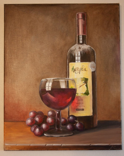 Wine and grapes